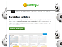 Tablet Screenshot of euroloterij.be